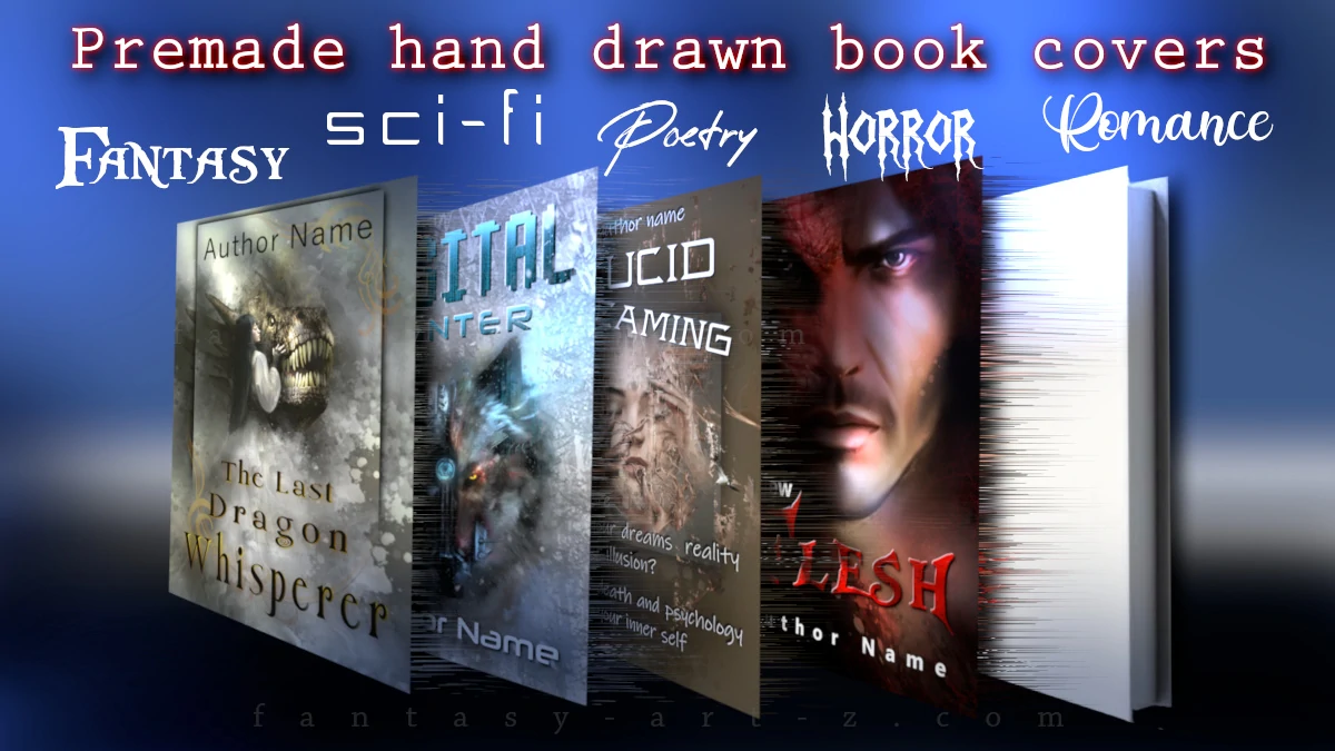 Examples of diverse digital art styles in a portfolio