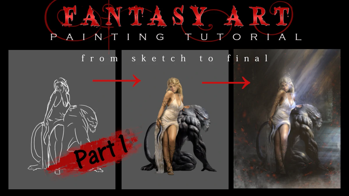 Fantasy character painting tutorial part 1