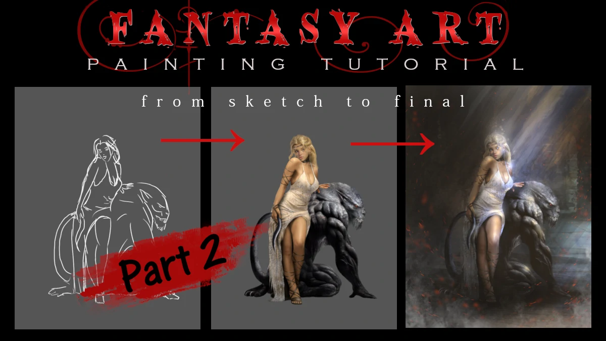 Fantasy character painting tutorial part 2