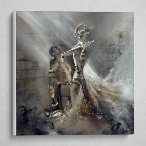 fantasy art print on canvas