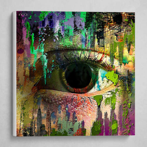 surreal abstract painting on canvas