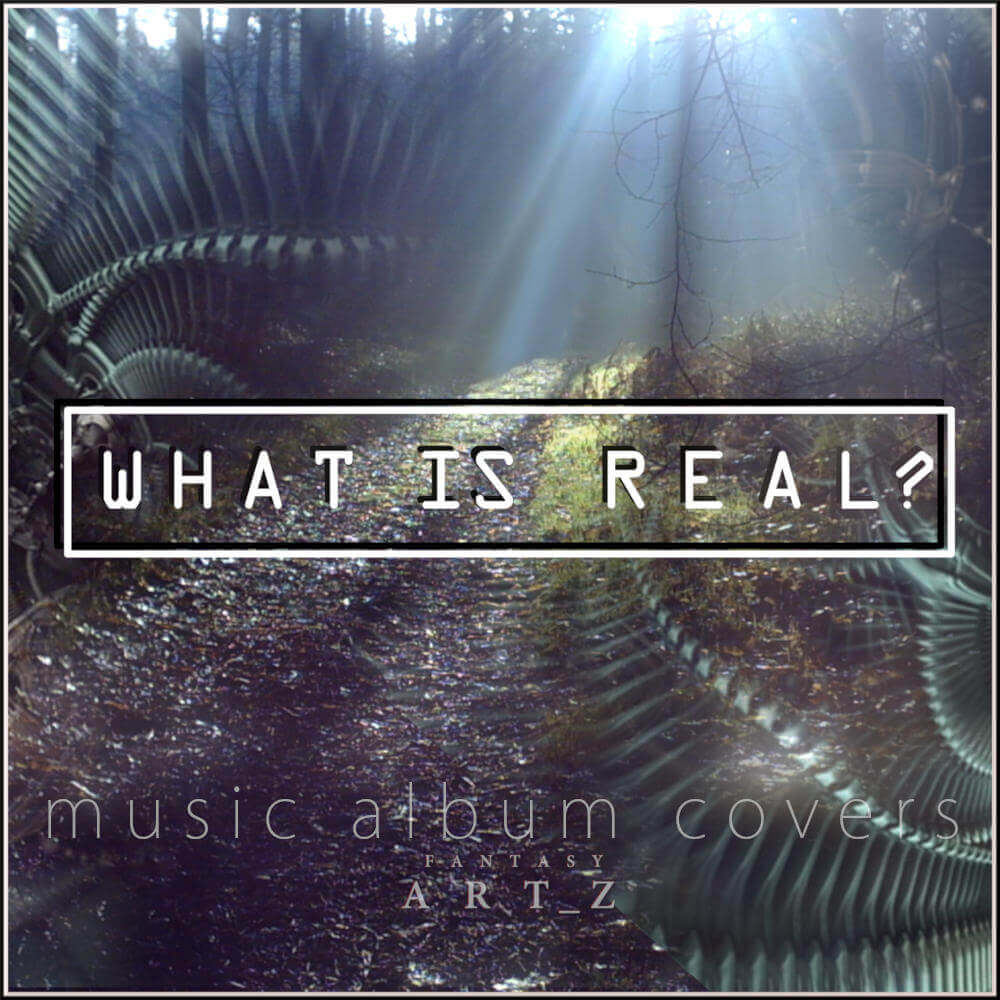 What Is Real album cover with underwater fossil skeleton and sunlight rays